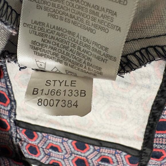 Ellen Tracy Jacket Women Medium Cotton‎ Box Jacket Pink Blue Career Office - Picture 8 of 9